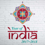 Year of India Logo for Kennesaw State University Division of Global Affairs, 2017